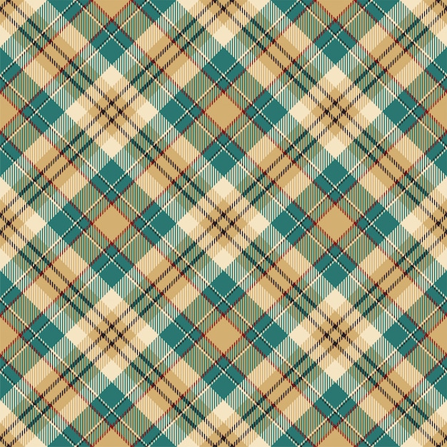 Patrón de cuadros sin costuras de tartán escocia. Tela de fondo retro. Textura geométrica cuadrada de color a cuadros Vintage.