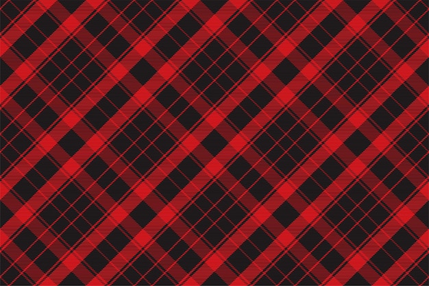 Patrón de cuadros sin costuras. Textura de tela a cuadros. Fondo cuadrado de rayas. Tartán de diseño textil de vector.