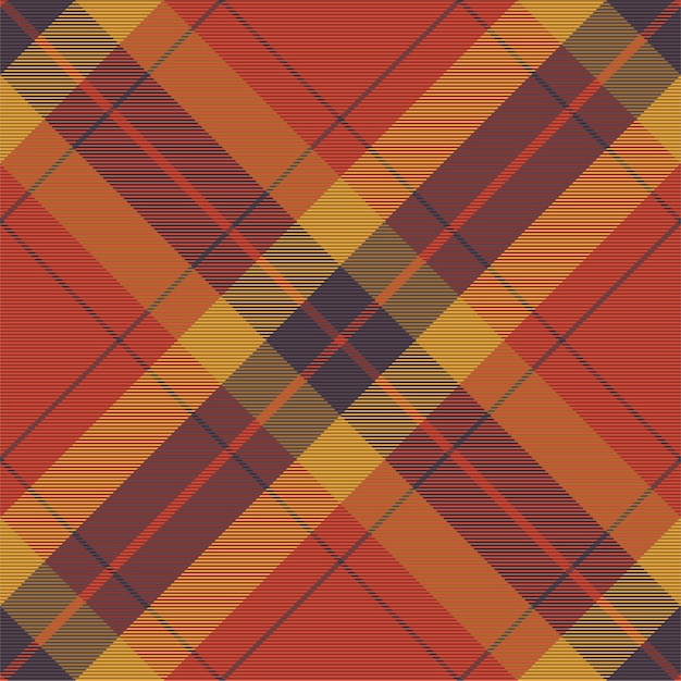 Patrón de cuadros sin costuras. Verifique la textura de la tela. Fondo cuadrado de rayas. Tartán de diseño textil de vector.