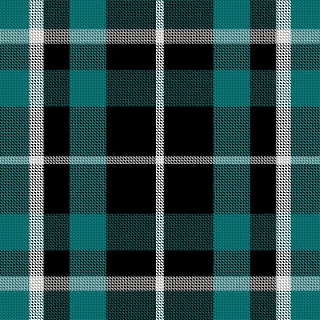 Patrón de cuadros sin costuras. Verifique la textura de la tela. Fondo cuadrado de rayas. Tartán de diseño textil de vector.