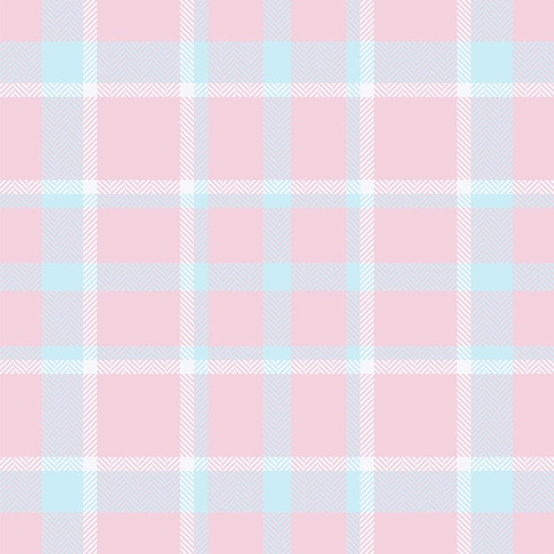 Patrón de cuadros a cuadros en rosa Textura de tela sin costura Estampado textil de tartán