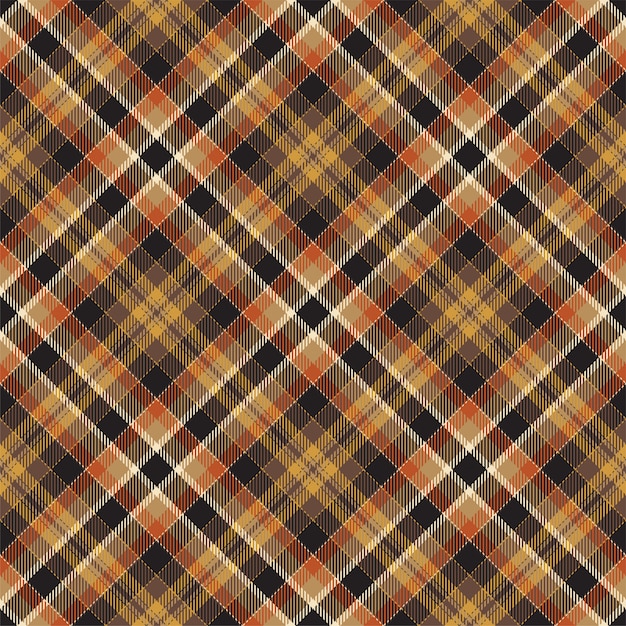 Patrón de cuadros escoceses sin costuras de tartán escocés. Tela de fondo retro. Textura geométrica cuadrada de color de Vintage Checks.