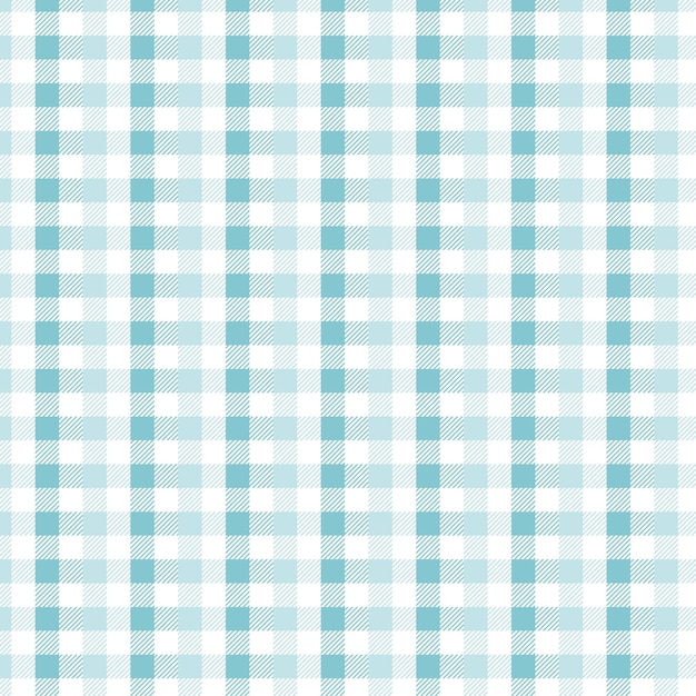 Patrón de cuadros de Gingham azul y blanco