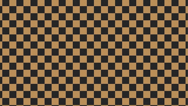 Patrón a cuadros marrón y negro con textura granulada sutil para un diseño de fondo audaz y moderno