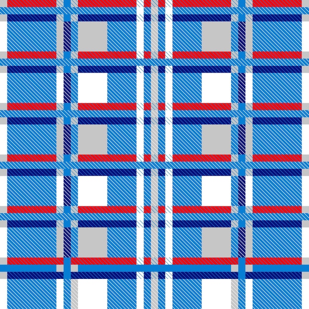 un patrón de cuadros rojo, blanco y azul del año del año
