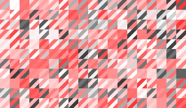 Un patrón a cuadros rojo y gris con un patrón geométrico.