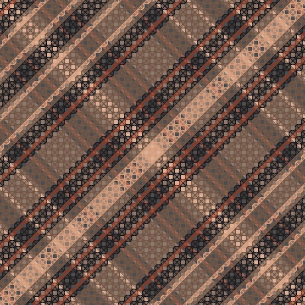 Patrón de cuadros de tartán con textura