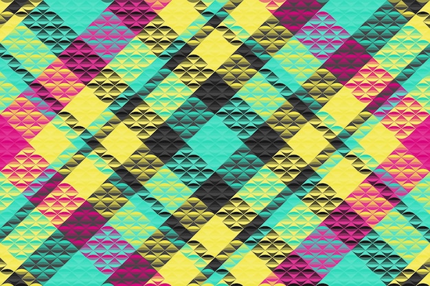 Patrón de cuadros de tartán con textura