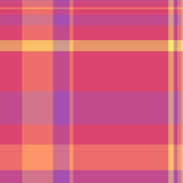 Vector patrón de cuadros textiles de textura tartan con un tejido de fondo vectorial sin costura en colores rojo y rosa