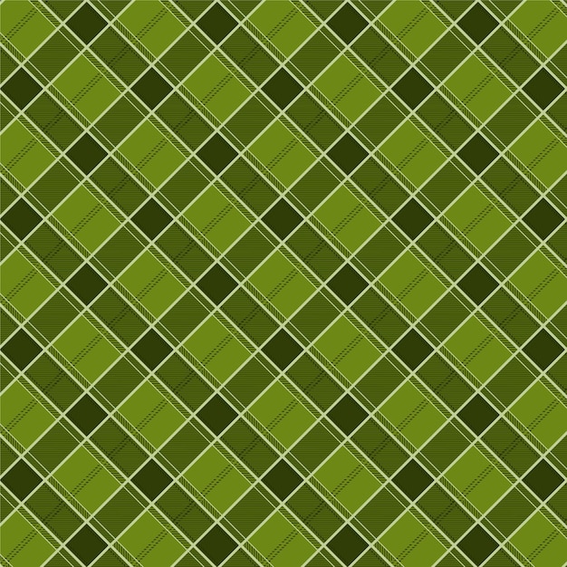 Patrón de cuadros verdes