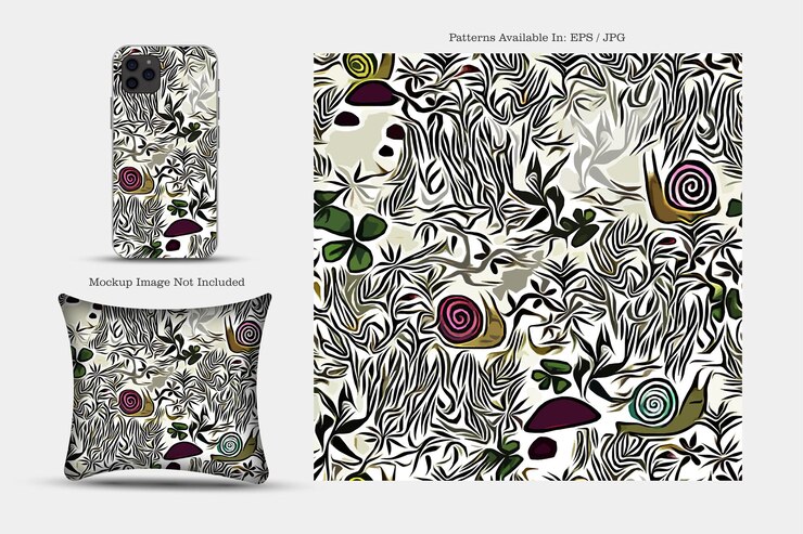 Vector patrón de cubierta vectorial imprimible teléfono papel textil y textura de ilustración de papel tapiz