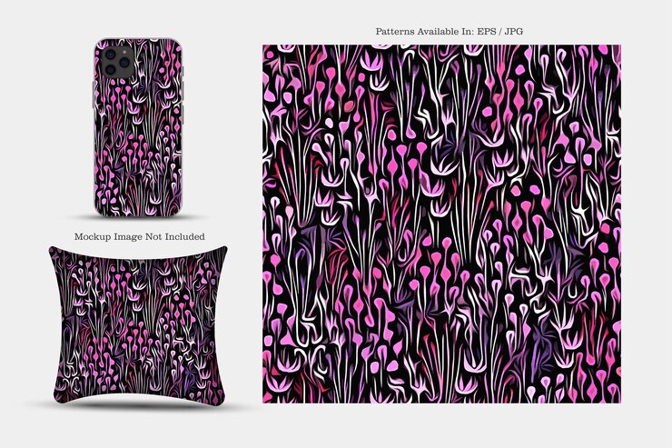 Vector patrón de cubierta vectorial imprimible teléfono papel textil y textura de ilustración de papel tapiz