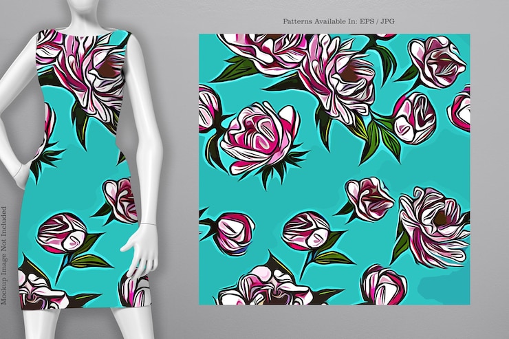 Vector patrón de cubierta vectorial imprimible vestido camiseta teléfono cuaderno papel textil y textura de papel tapiz
