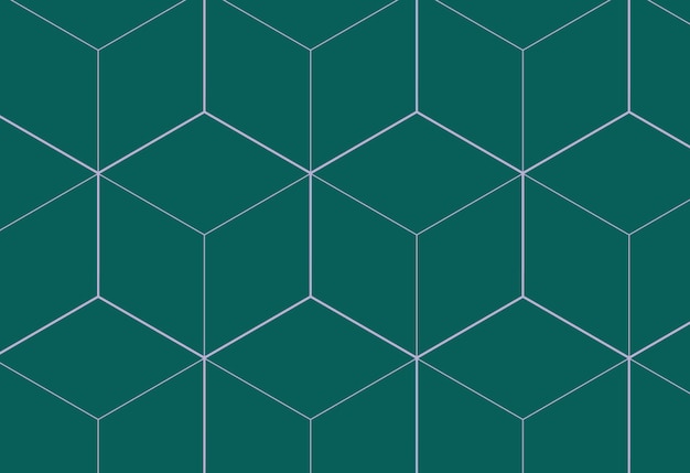 Patrón de cubo geométrico azulado