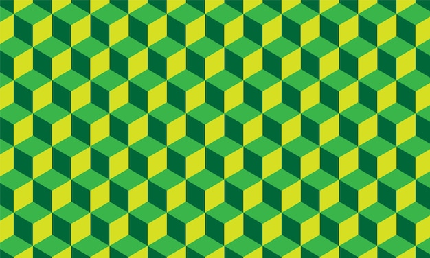 el patrón de los cubos con cuadrados de diferentes colores