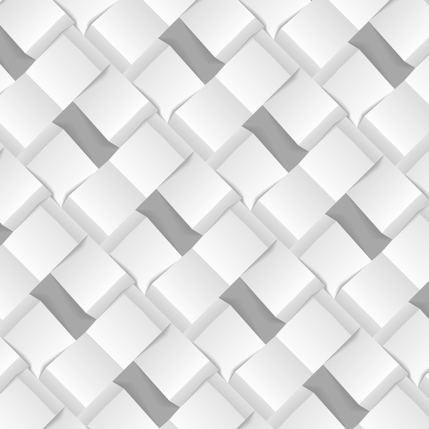 Patrón de cubos entrelazados blancos y grises