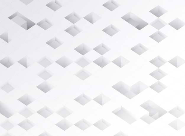 Patrón de cubos geométricos blancos