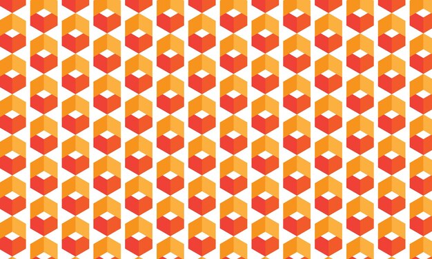 un patrón de cubos naranja y amarillo