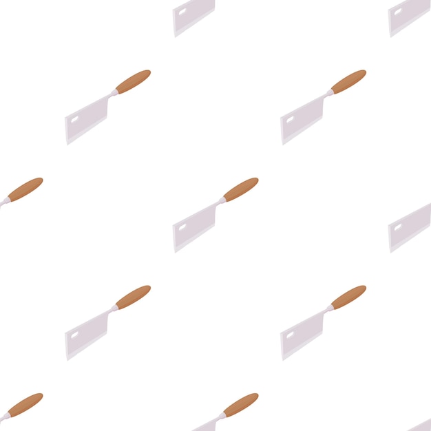 Patrón de cuchillo de carne textura de fondo sin costuras repetición de papel tapiz vector geométrico