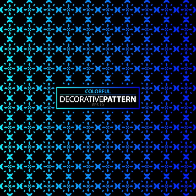 Patrón decorativo colorido