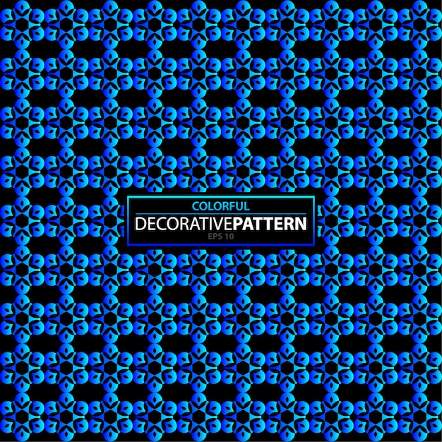 Patrón decorativo colorido