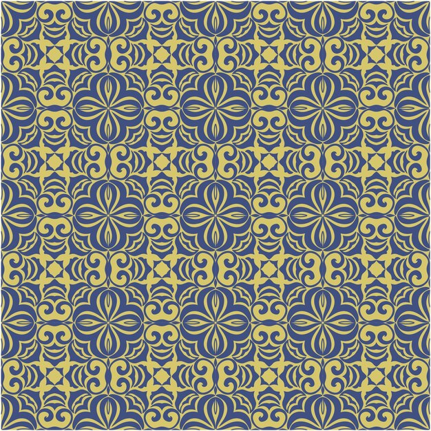 Patrón decorativo sin costuras con estilo abstracto y batik