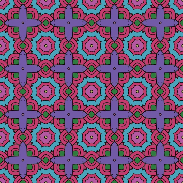Patrón decorativo sin costuras con forma de ornamento simple fondo abstracto sin costuras