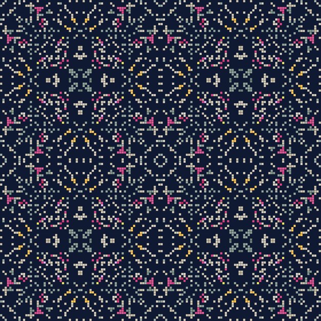 Patrón decorativo hecho de pequeños cuadrados