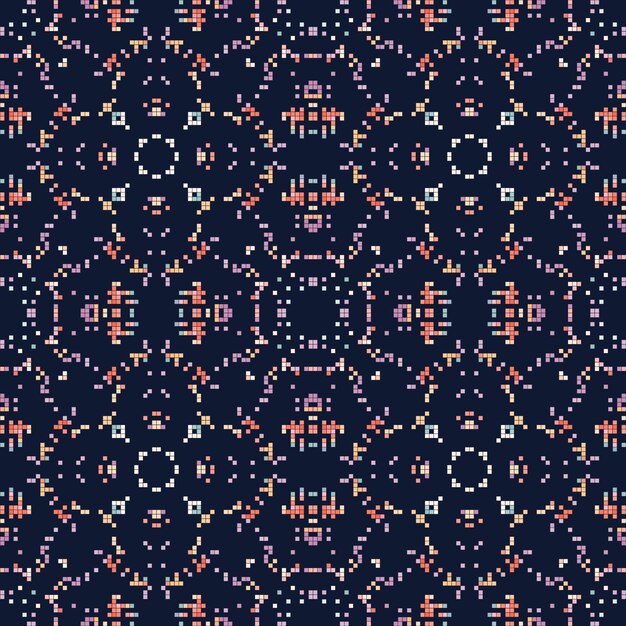 Patrón decorativo hecho de pequeños cuadrados