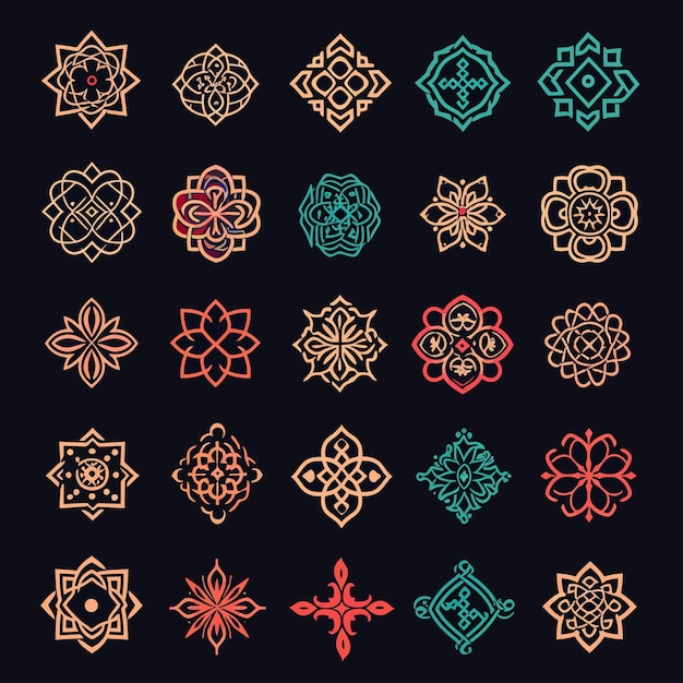 Vector patrón decorativo islámico