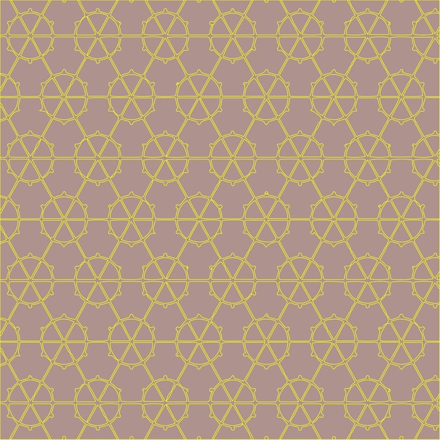Patrón decorativo de la silueta de un círculo triangular Fondo geométrico Estilo plano