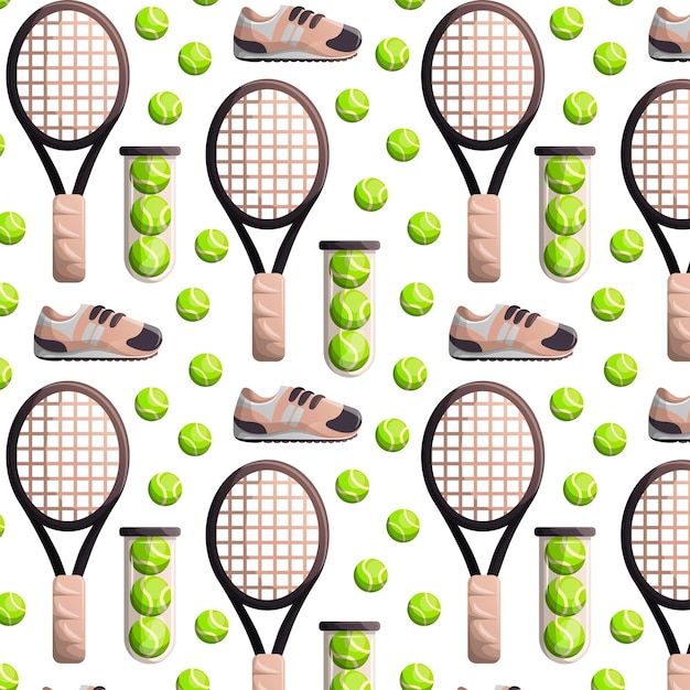 Vector patrón de deporte de tenis