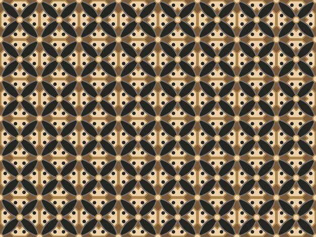 patrón de día batik abstracto geométrico tribal dibujado a mano elemento vectorial moda étnica asiática