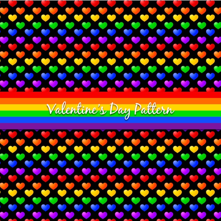Vector patrón del día de san valentín