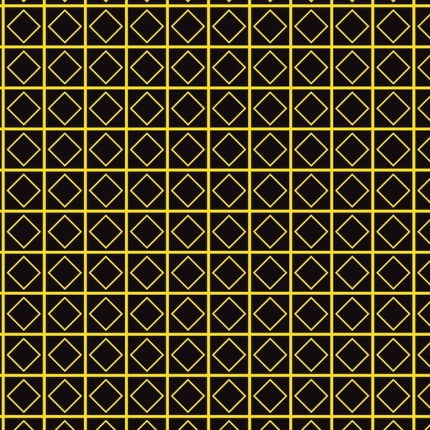 el patrón de diamante amarillo sobre un fondo negro