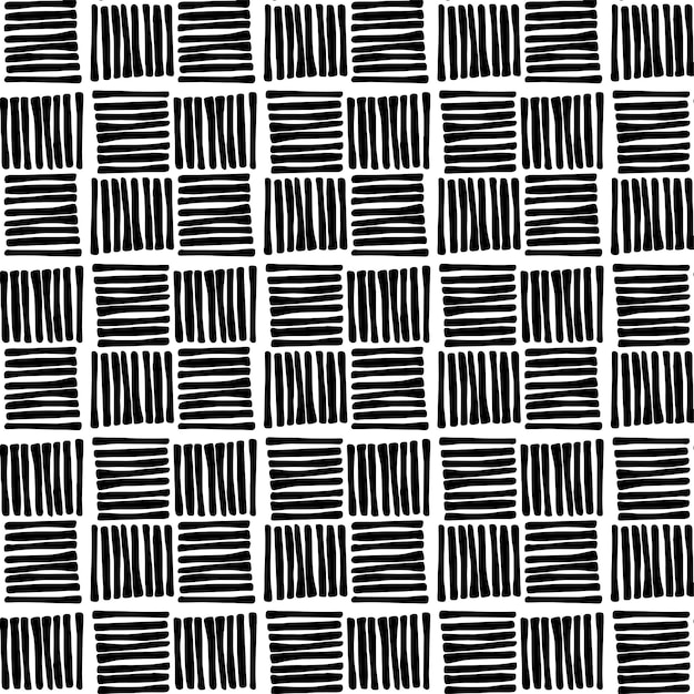 Patrón dibujado a mano geométrico abstracto sin fisuras