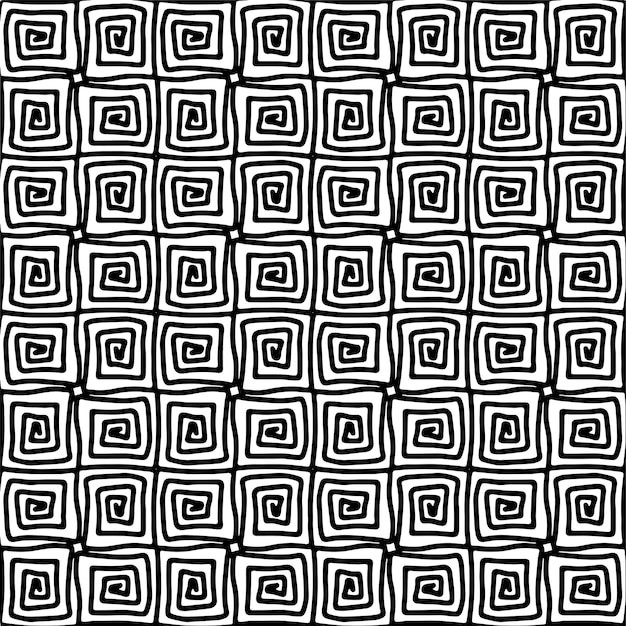 Patrón dibujado a mano geométrico abstracto sin fisuras