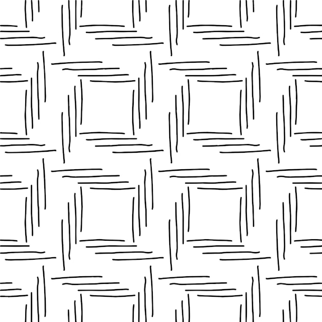 Patrón dibujado a mano geométrico abstracto sin fisuras