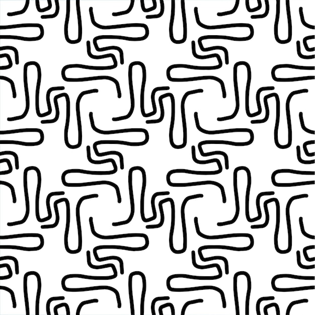 Patrón dibujado a mano geométrico abstracto sin fisuras