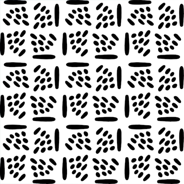 Patrón dibujado a mano geométrico abstracto sin fisuras