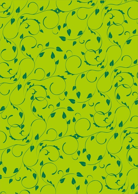 Patrón de dibujo de líneas florales