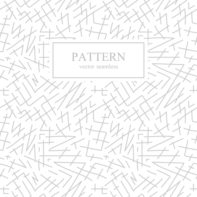 Patrón de dibujo de rayas sin costura Diseño dibujado a mano Fondo blanco y gris