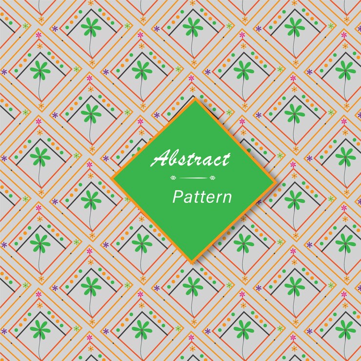 Patrón de diseño abstracto verde