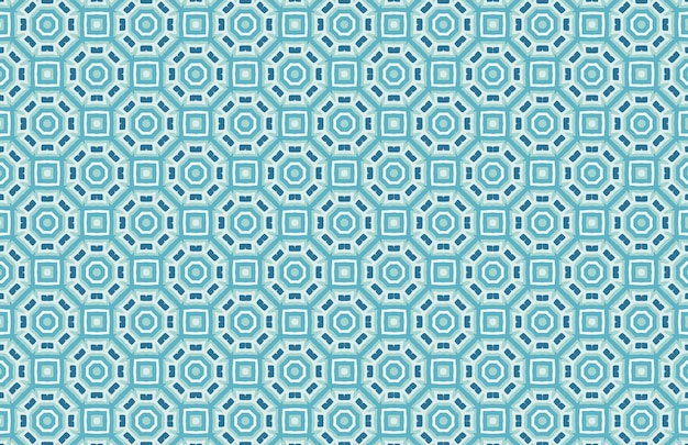 Patrón de diseño de azulejos marroquíes azules