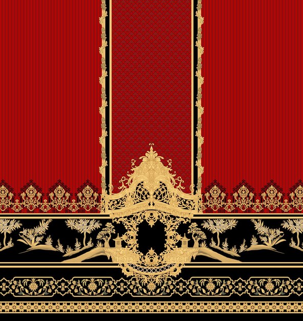 Patrón de diseño de camisa digital y textil