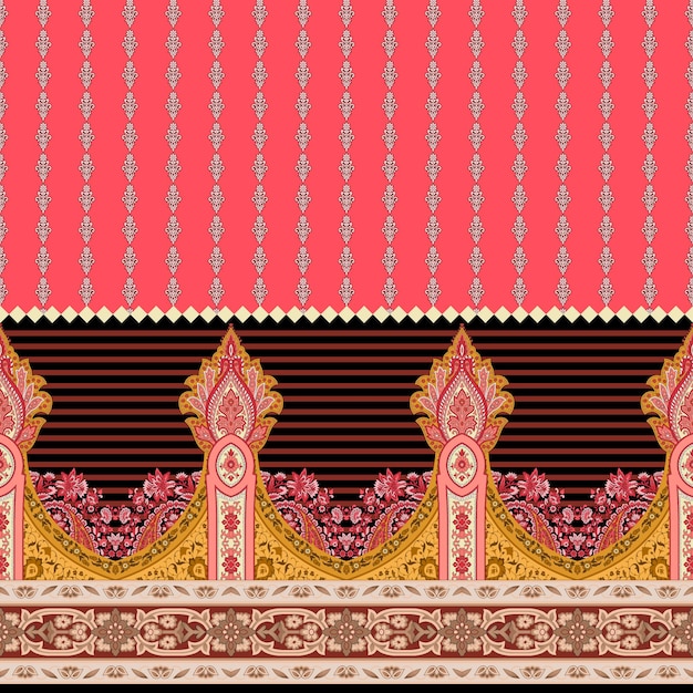 Patrón de diseño de camisa digital y textil