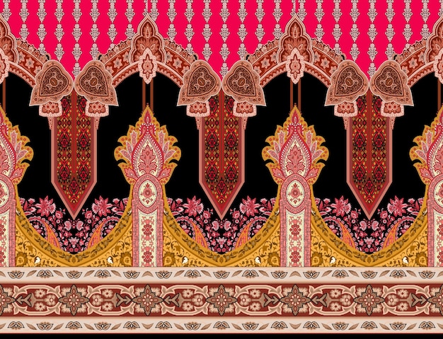 Patrón de diseño de camisa digital y textil