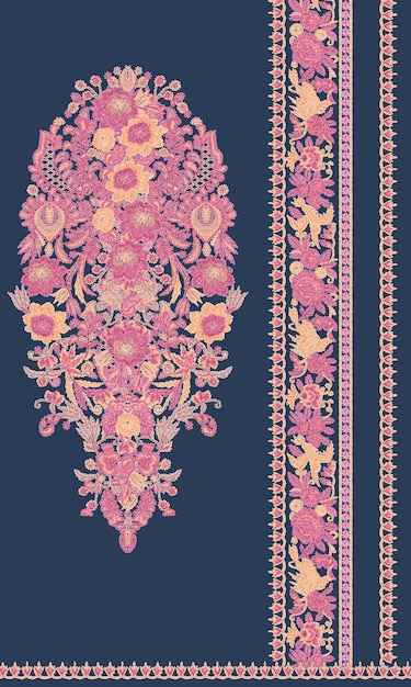 Patrón de diseño de camisa digital y textil