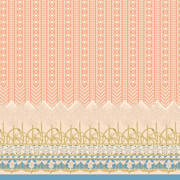 Patrón de diseño de camisa digital y textil