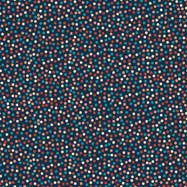 Patrón de diseño sin costuras de círculos frescos abstractos